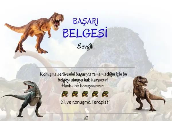 DİNAZOR BAŞARI BELGESİ