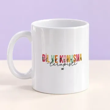 Dil ve Konuşma Terapisti Tasarımlı Kupa Bardak