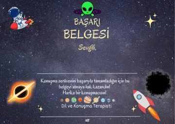 UZAY BAŞARI BELGESİ