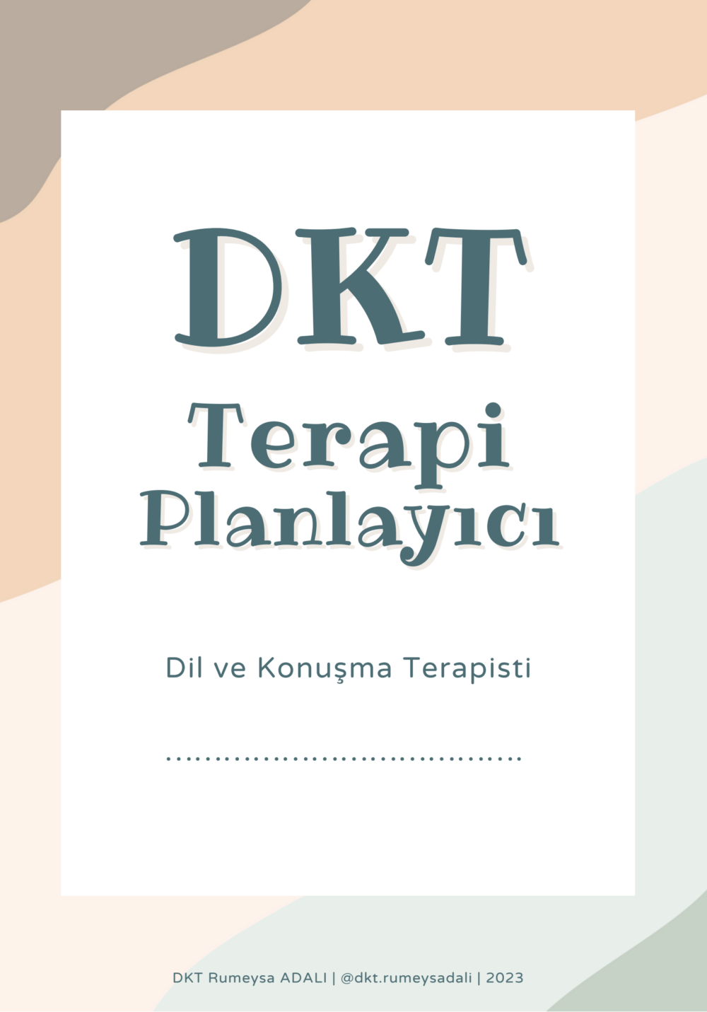 DKT TERAPİ PLANLAYICI