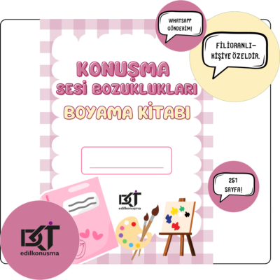 KONUŞMA SESİ BOZUKLUKLARI BOYAMA KİTABI
