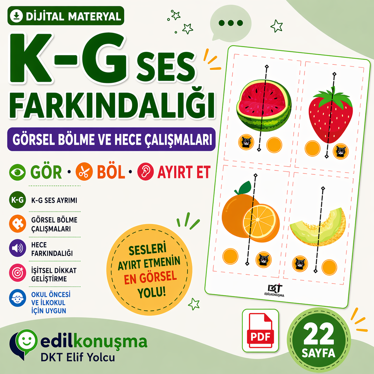 K-G Hece-Ses Farkındalığı PDF