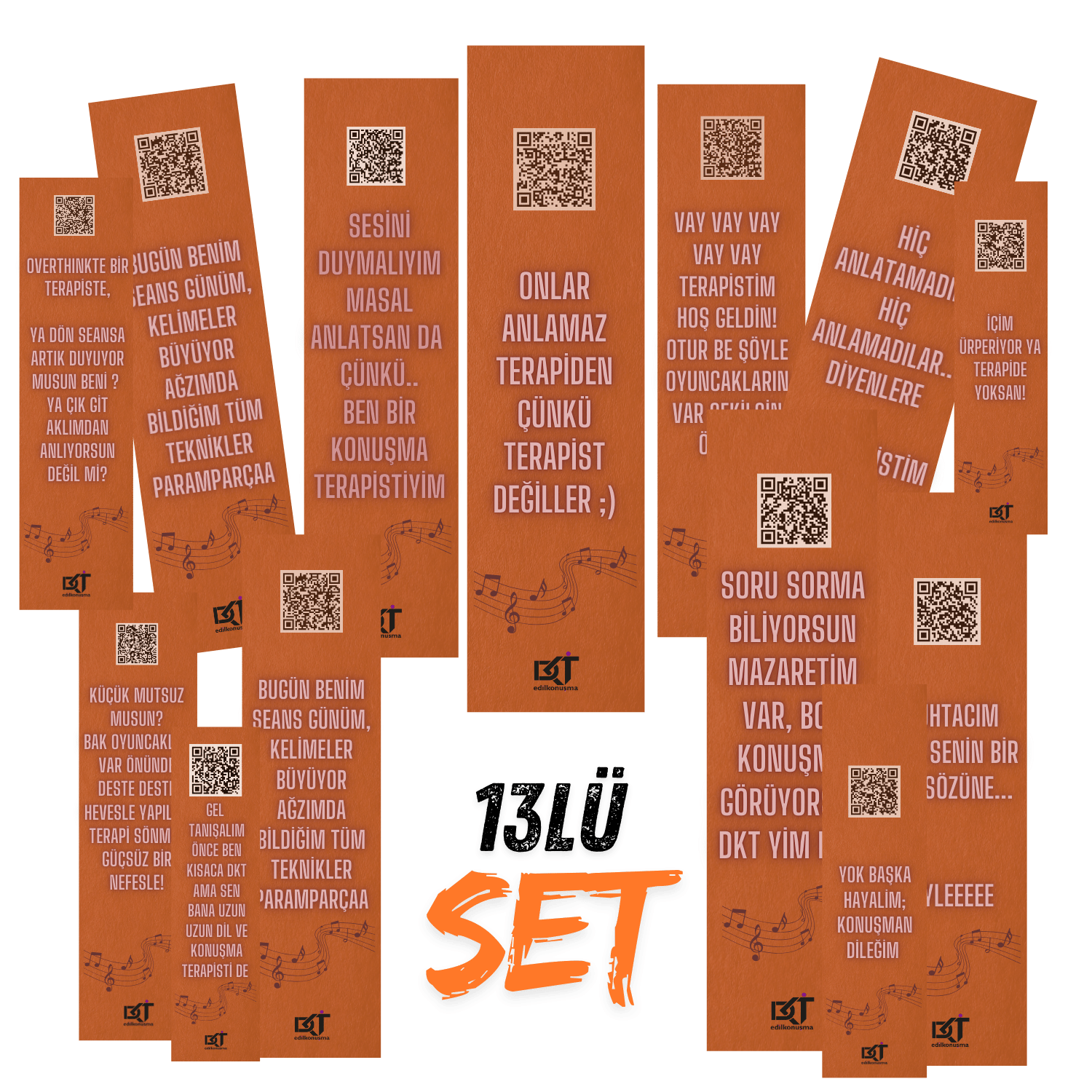 DKT Kitap Ayraçları - 13Lü Set